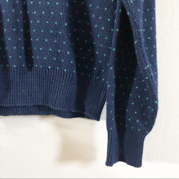 Vintage 1950 Winona Knits Navy Heart… - Picture 3 of 5